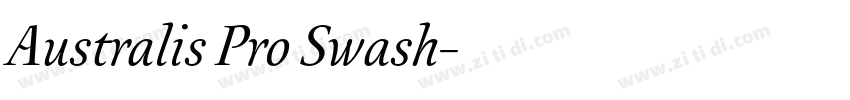 Australis Pro Swash字体转换 Australis Pro Swash字体转换